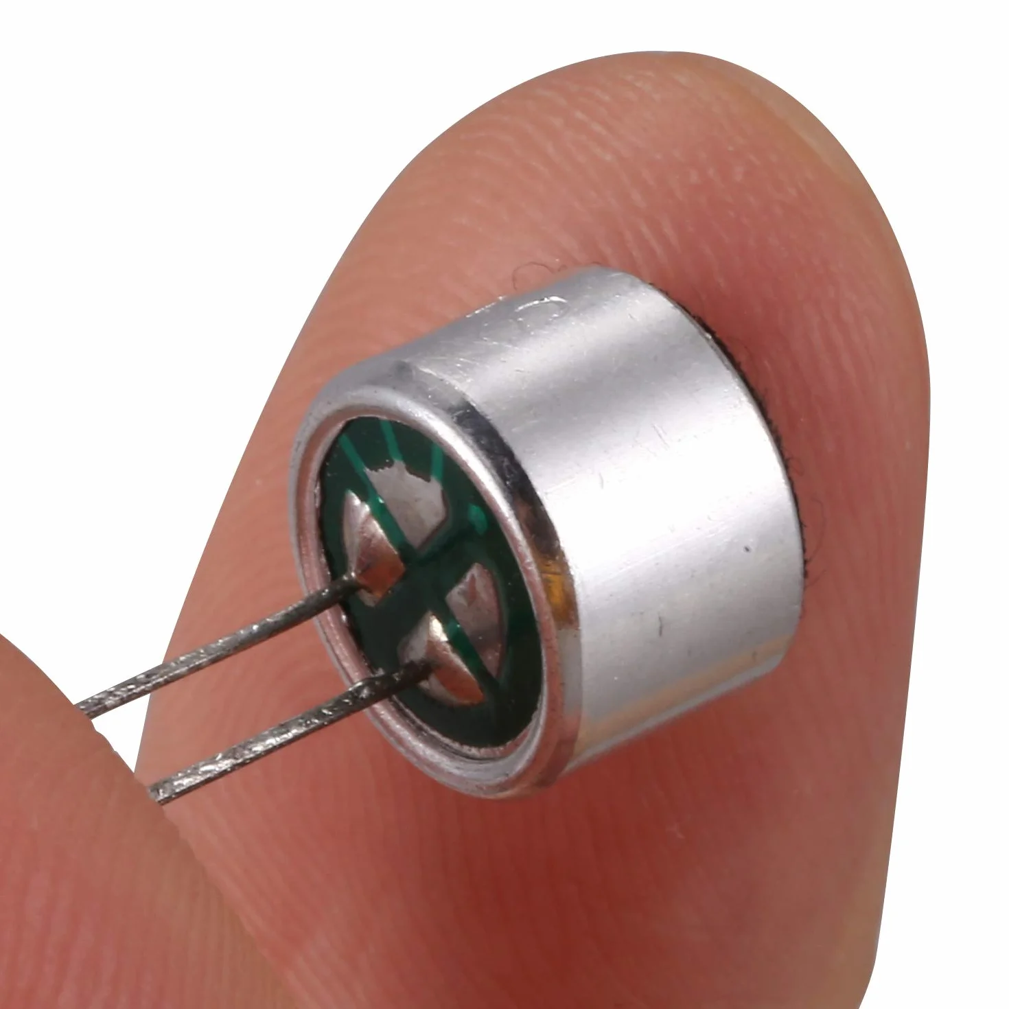 Lanko 10 sztuk 9,7 mm x 7 mm 2 pin MIC Capsule Elektret mikrofon kondensatorowy