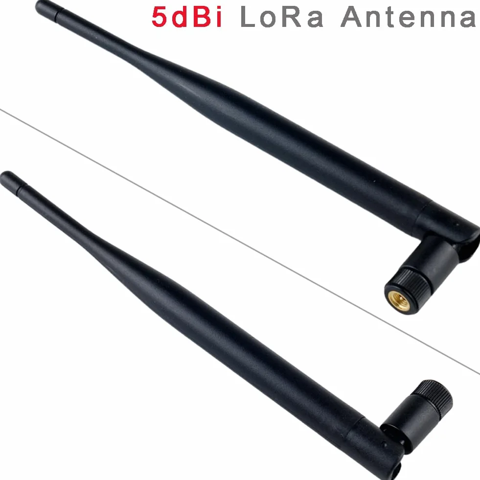 DIYmalls 868 MHz LoRa Antena 5dBi SMA męska 195mm + kabel żeński SMA do Meshtastic LoRa 32 V3 HTCC-AB02S Heltec T114 Mesh Node LoRa32u4II (2 sztuki)