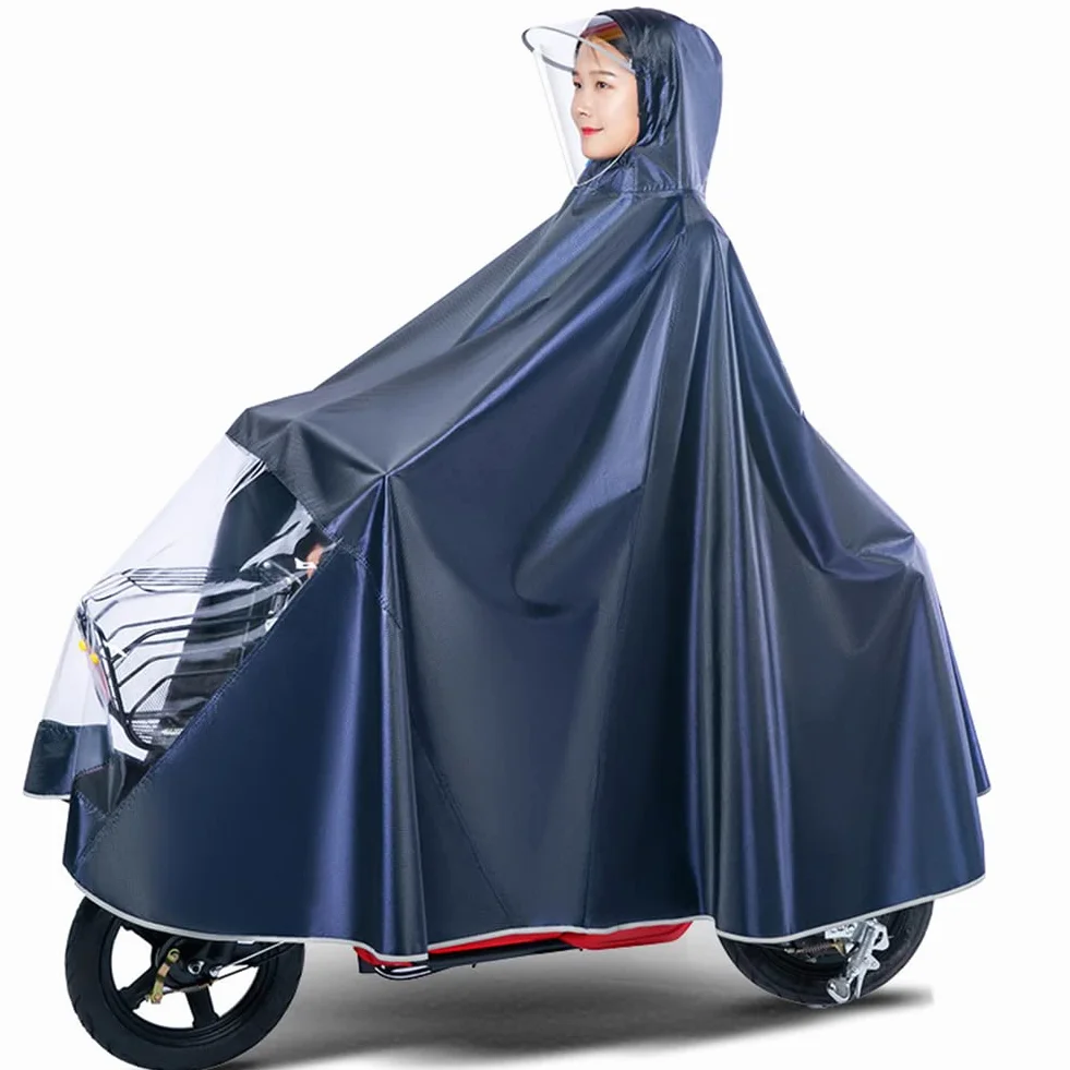 Rowerowy płaszcz przeciwdeszczowy Peleryna przeciwdeszczowa Na zewnątrz Ebike/motocykl/skuter Kurtka przeciwdeszczowa Poncho Bluza z kapturem Płaszcz przeciwdeszczowy Peleryna Pokrowiec na hulajnogę