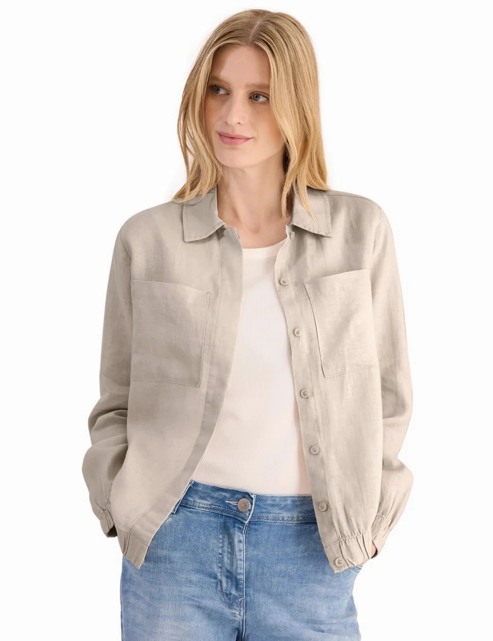 Cecil Bluzka damska, Pumice Beige, L