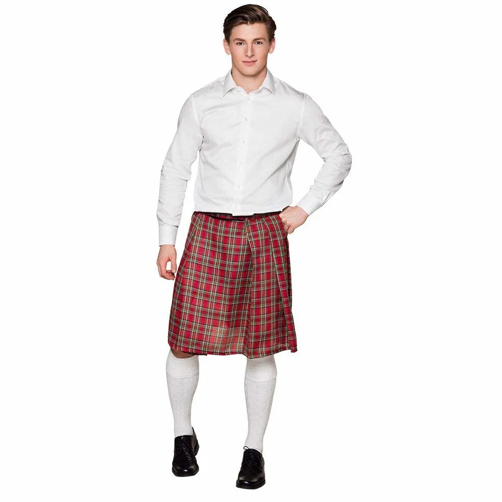 Boland - Mister Tartan tartan kilt, kilt do kolan, rozmiar uniwersalny, spódnica dookoła, karnawał, przebranie, bal przebierańców