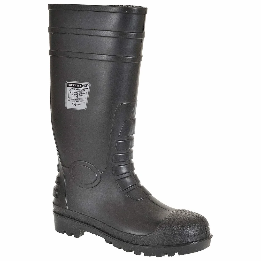 Portwest FW95 But Wellington Total Safety, S5, Czarny, Rozmiar 43