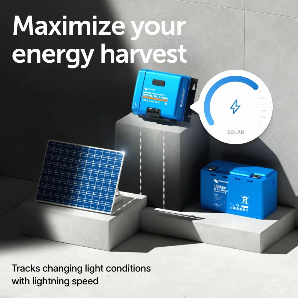 Victron Energy SmartSolar MPPT TR VE.Can 250V 100 amp 12/24/36/48-Volt Kontroler Ładowania Słonecznego (Bluetooth)