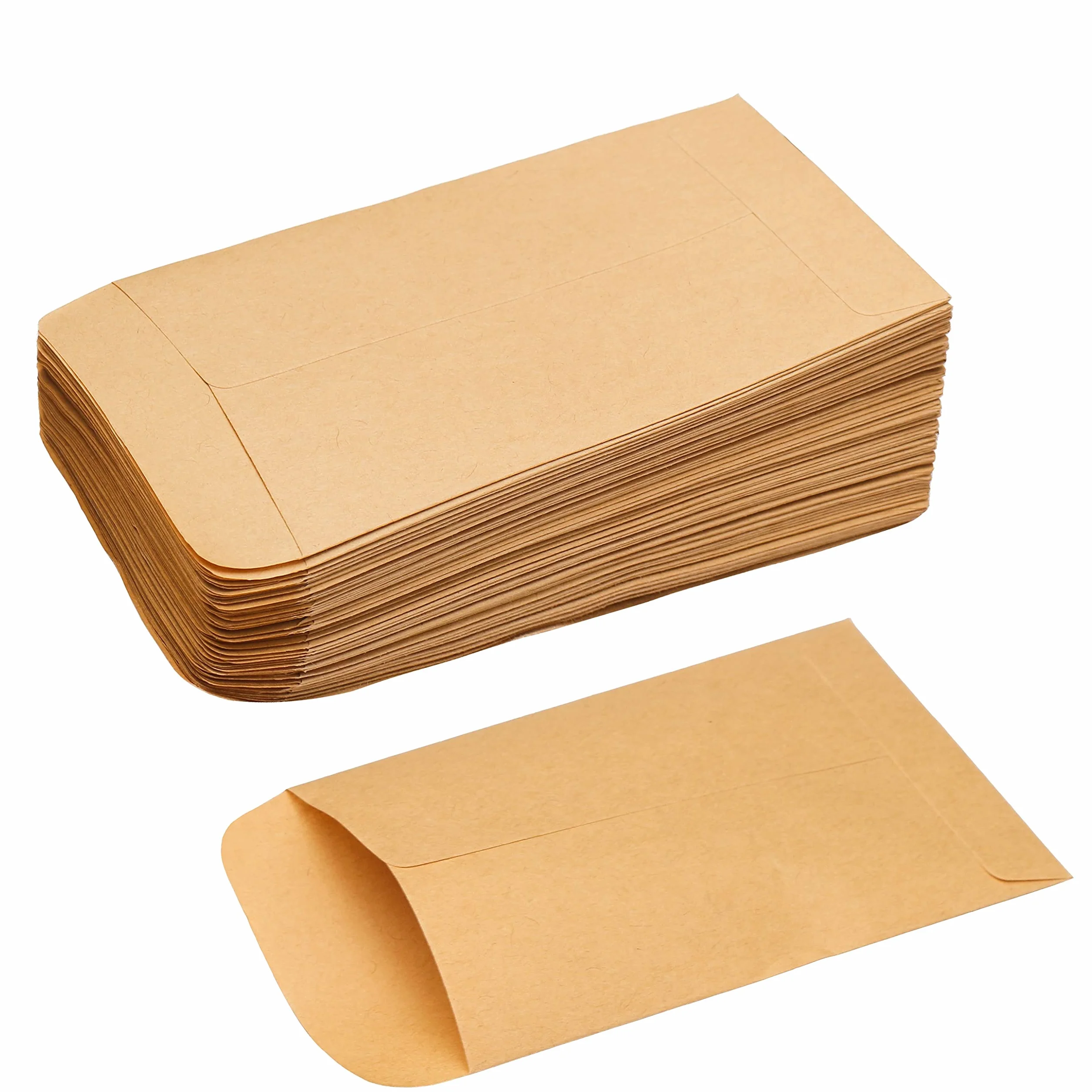 Torebki papierowe na nasiona 6x10 cm brązowe kalendarz adwentowy