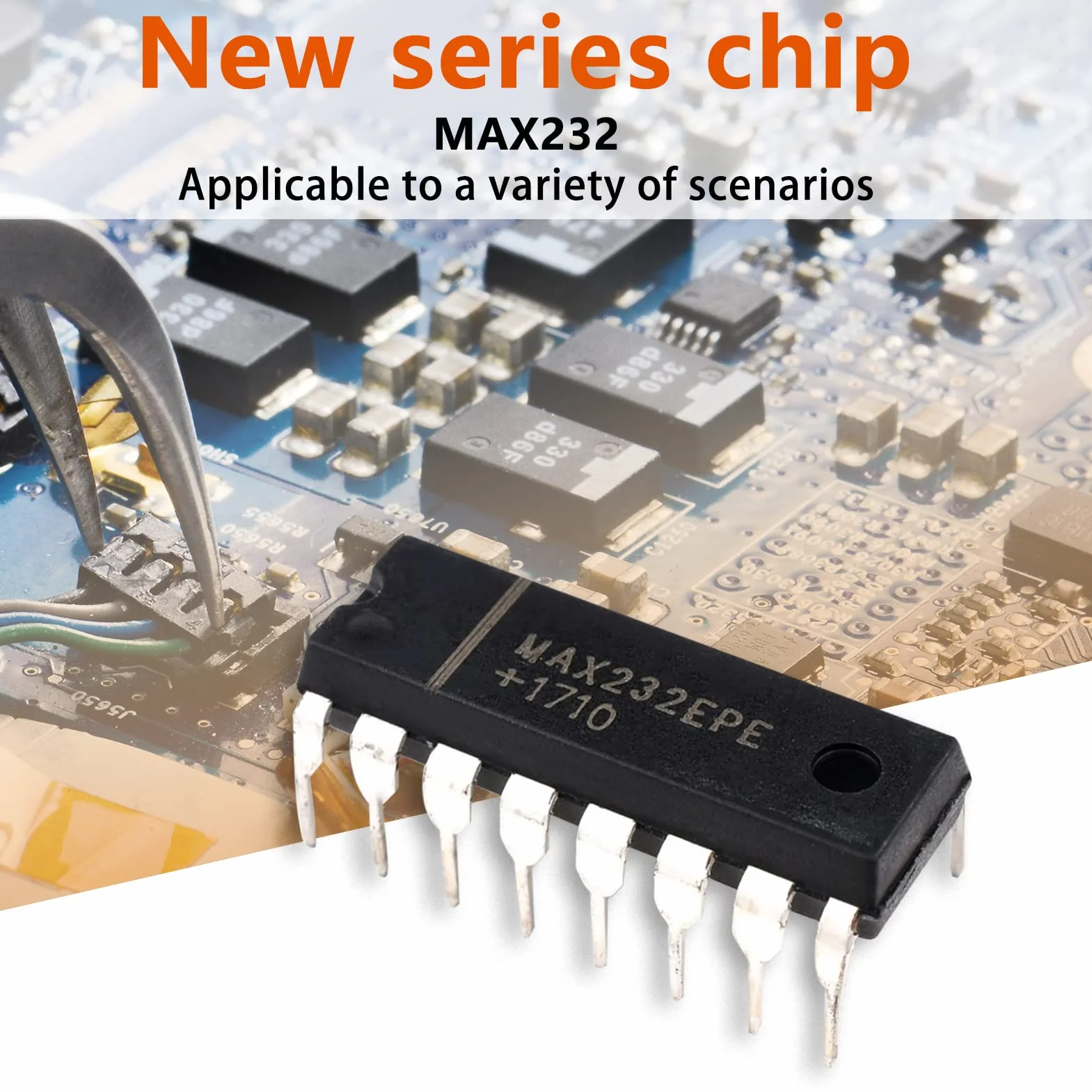 BuyWeek Zestaw chipsetów IC, 5 sztuk/partia MAX232 IC Chip oryginalny układ scalony chipset komponenty elektroniczne