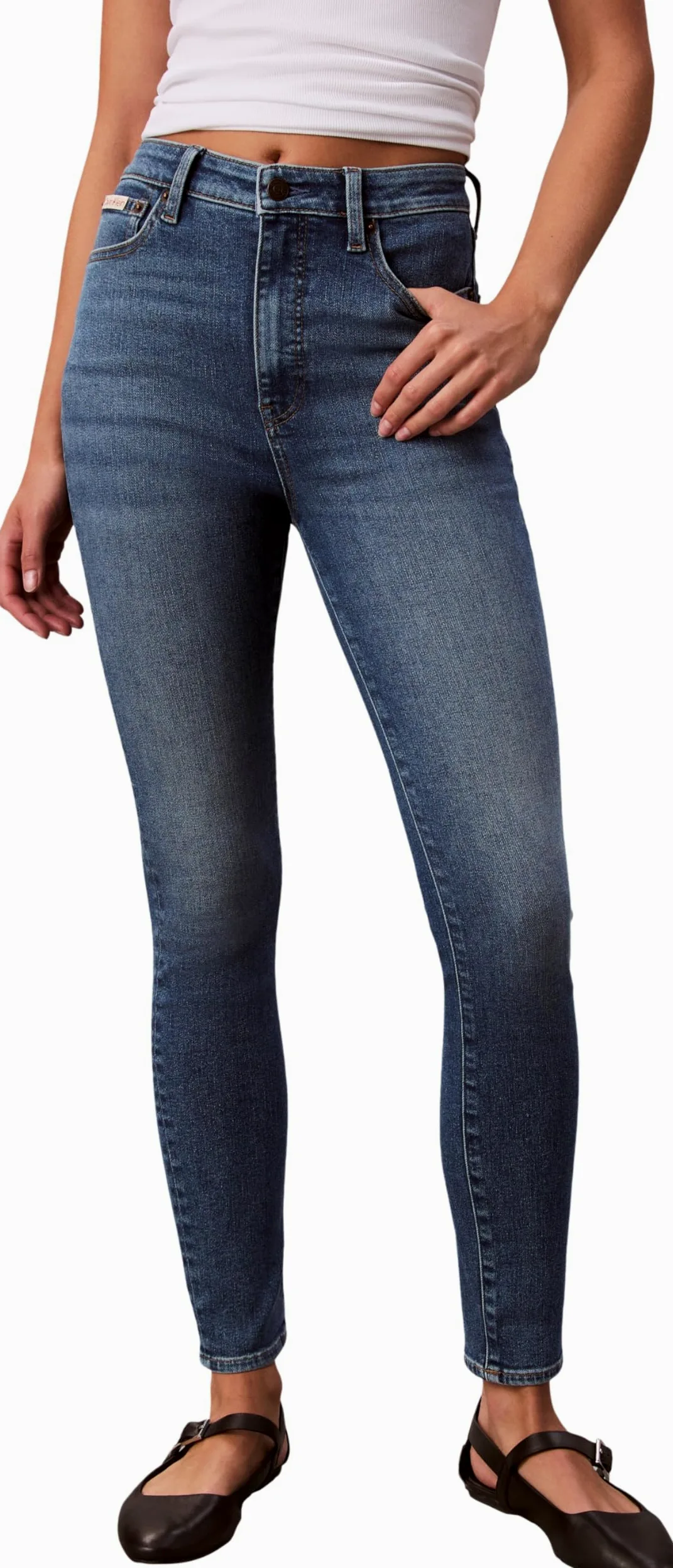 Calvin Klein High Rise Skinny Vintage Avenue - Dżins Kobiety