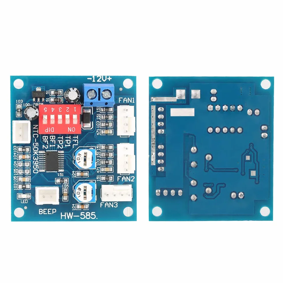 Regulator prędkości, czteroprzewodowy termostat DC 12 V Wentylator PWM Moduł regulatora prędkości do sondy PC Buzzle, kontroler wentylatora