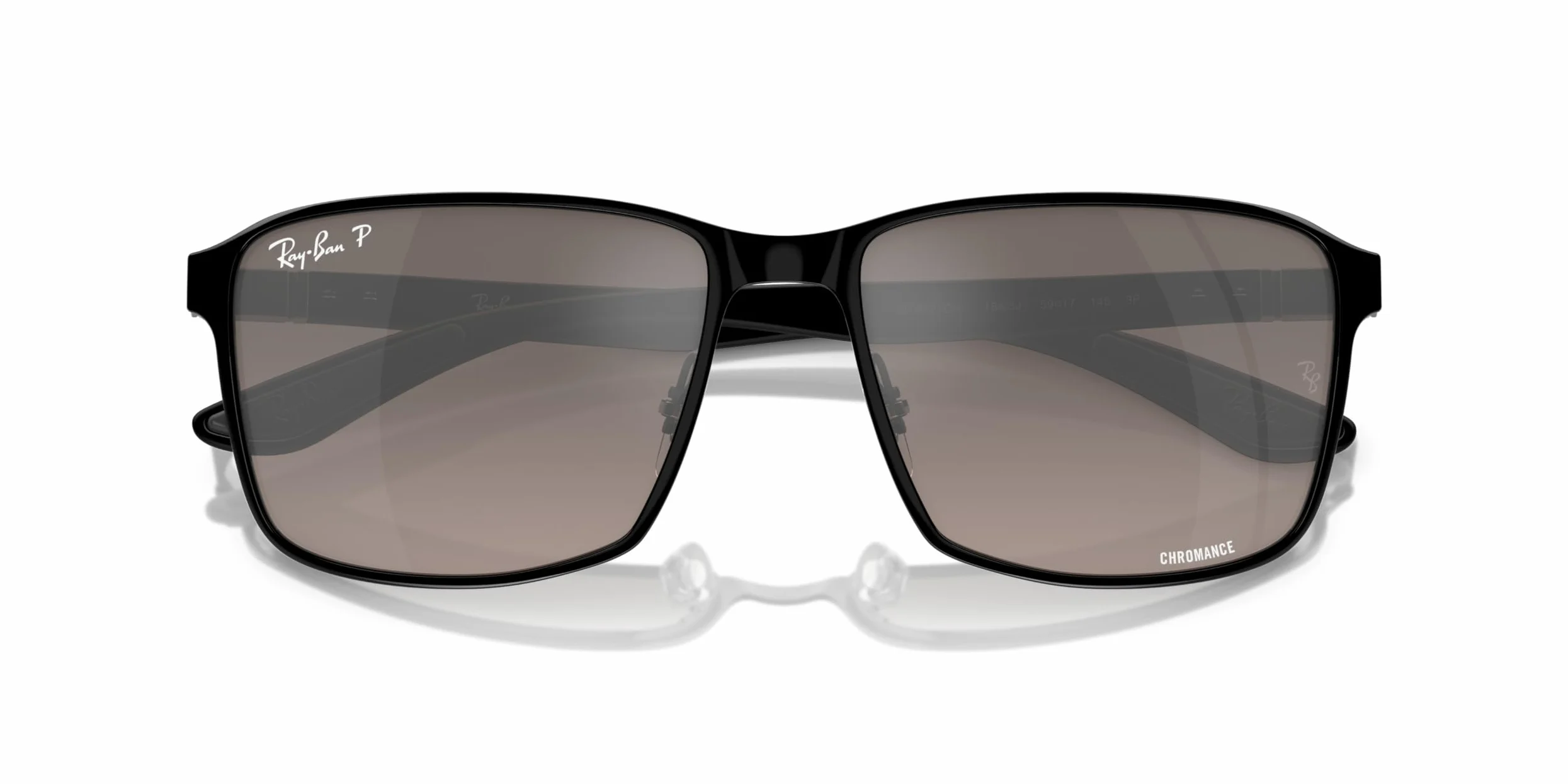 Ray-Ban Rb3721ch kwadratowe okulary przeciwsłoneczne chromance