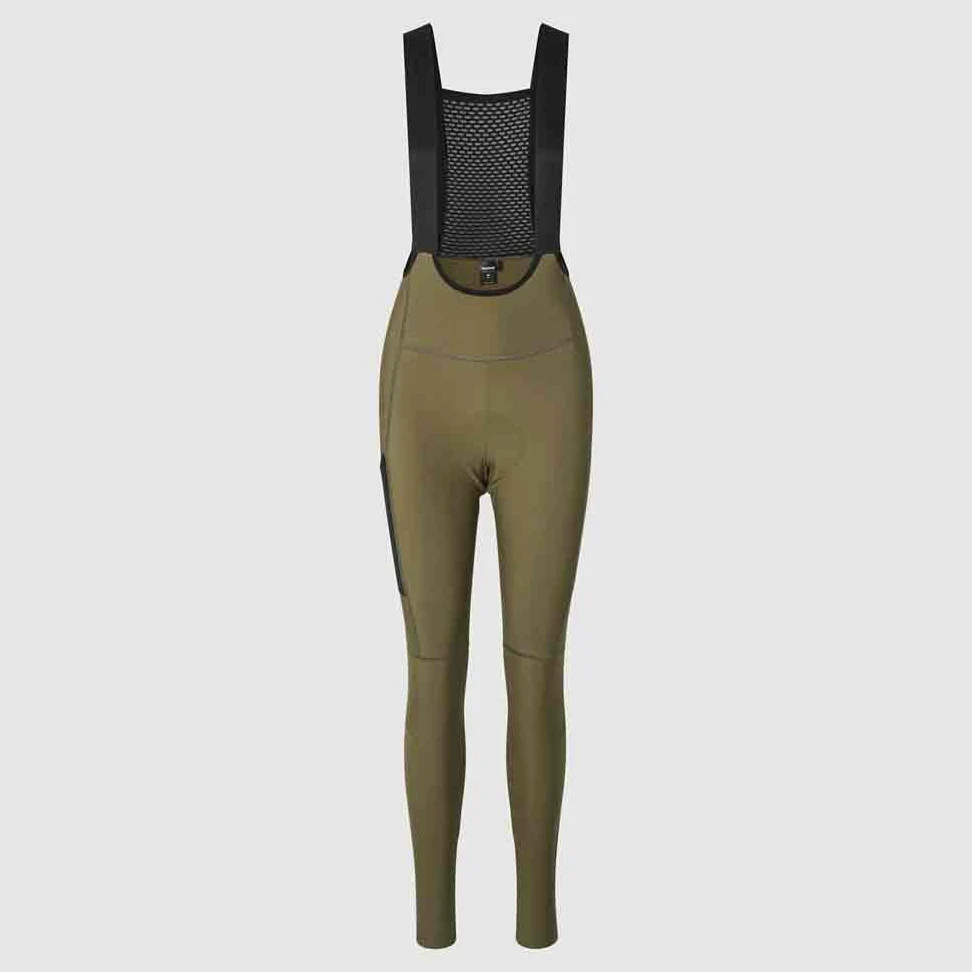 GripGrab PACR Thermo Bib Tights damskie zimowe spodnie wyścigowe MTB Gravel Bike spodnie rowerowe długie z wyściółką spodnie rowerowe