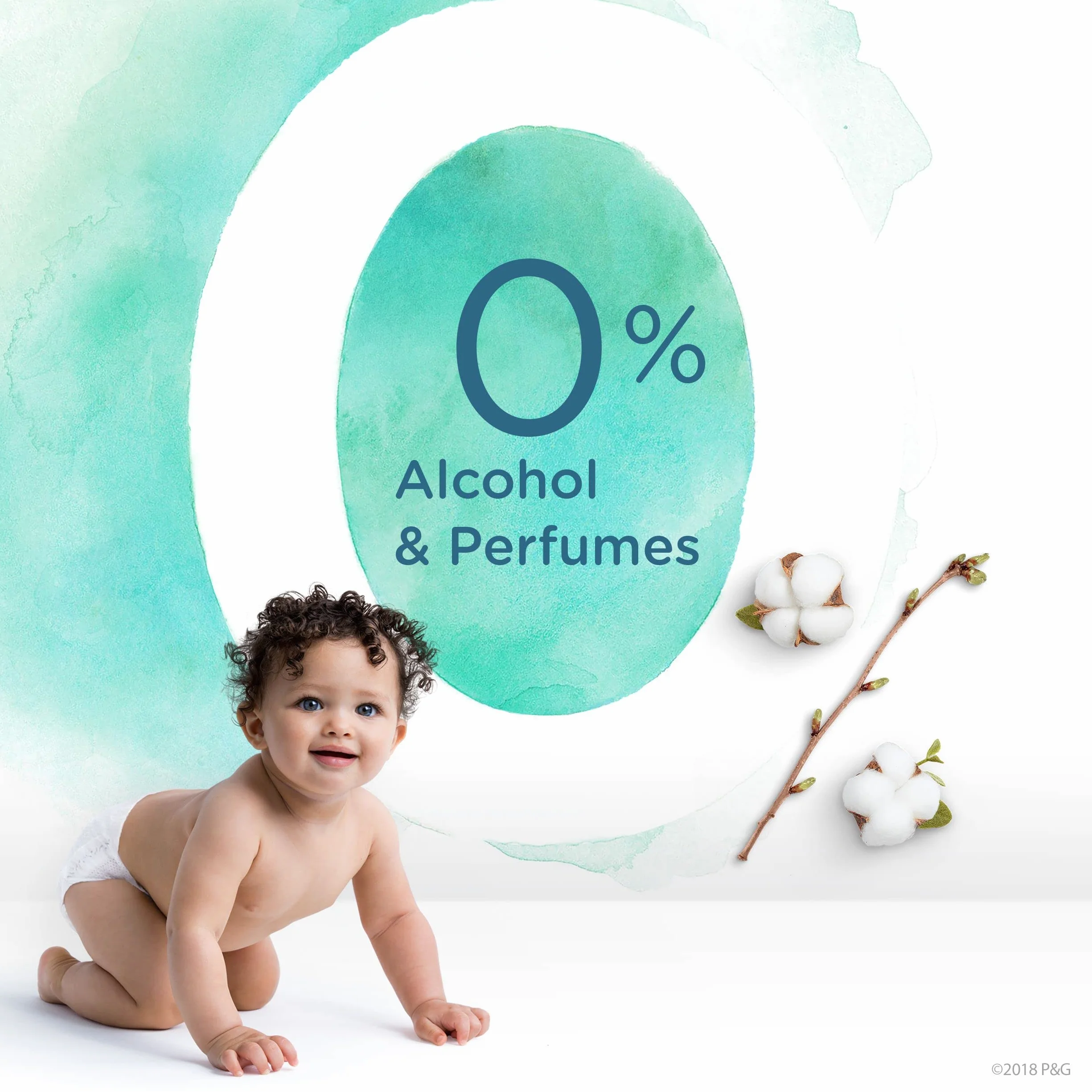 Pampers Aqua Pure Chusteczki Nawilżane Dla Niemowląt i Dzieci 864 Sztuk (18 x 48), Wykonane w 99% z Czystej Wody, Testowane Dermatologicznie