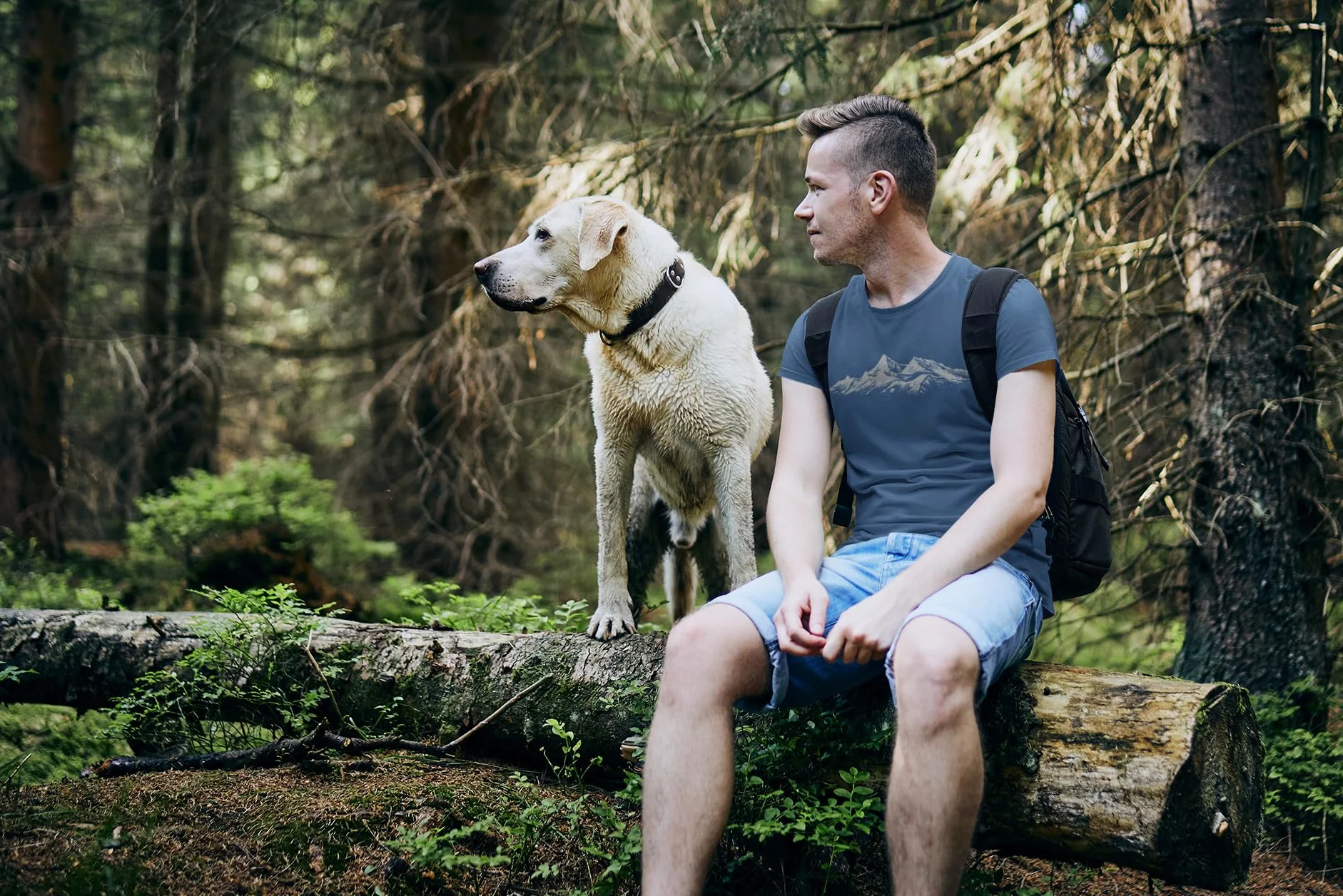 Wander Tshirt męski: Alpine Gipfel - T-Shirt męski do wspinaczki - prezent dla miłośników wędrówek - wyposażenie alpinisty