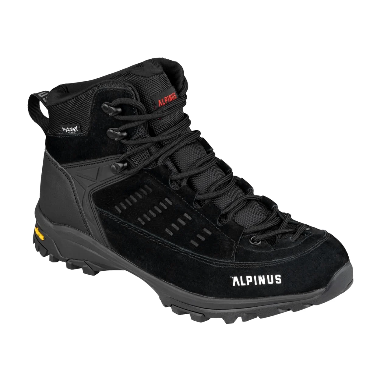 Alpinus - Buty Trekkingowe Męskie Brasil Plus M, Buty Turystyczne, Górskie, Hikingowe, czarne JS18659