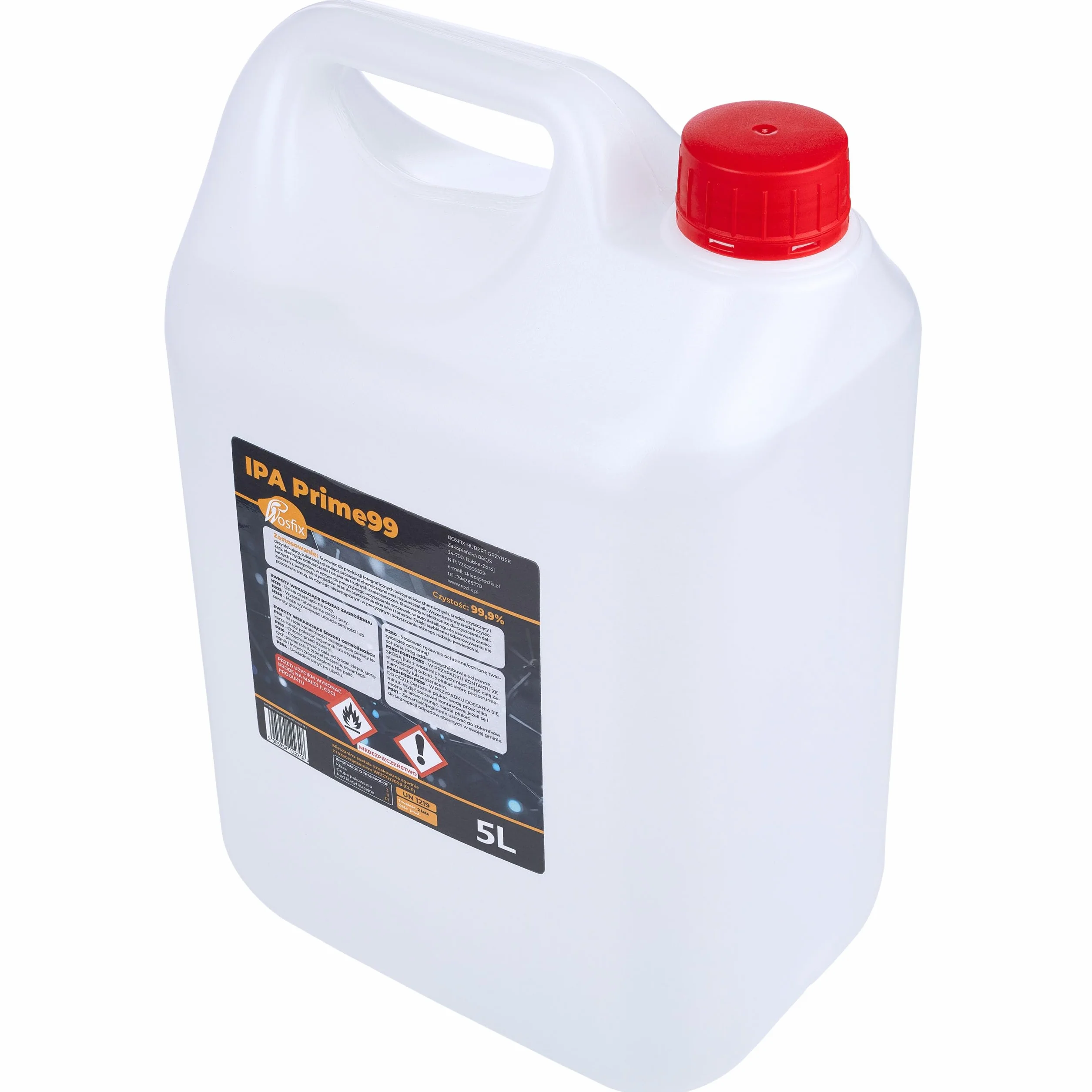 IPA Prime99 izopropanol 99,9% 5 l – alkohol czyszczący o wysokiej czystości | bez pozostałości i szybkoschnący | do elektroniki, optyki, samochodu i laboratorium | środek czyszczący