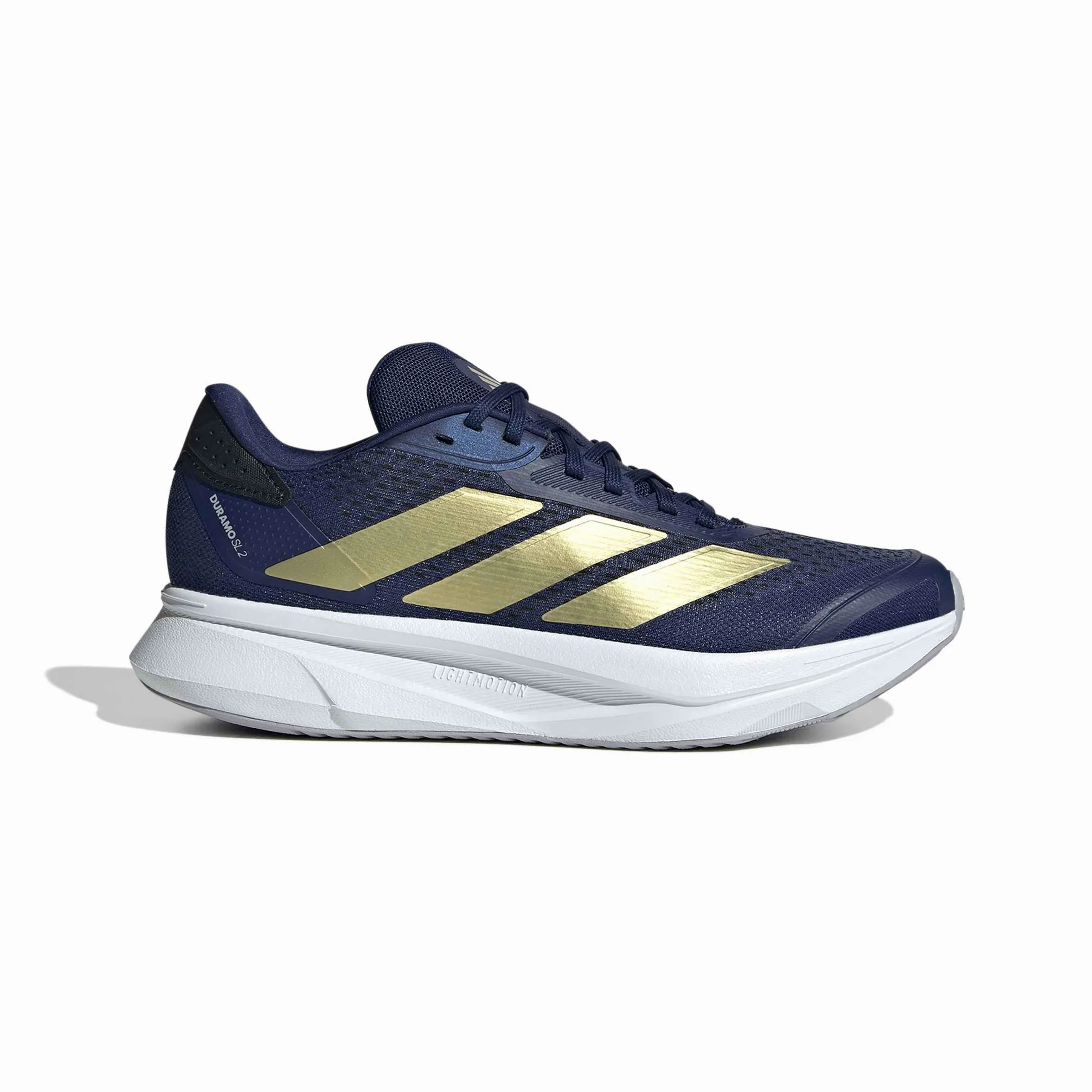 adidas Kobiety DURAMO SL 2 Running Shoes, dark blue/gold met./halo silver, 44 EU