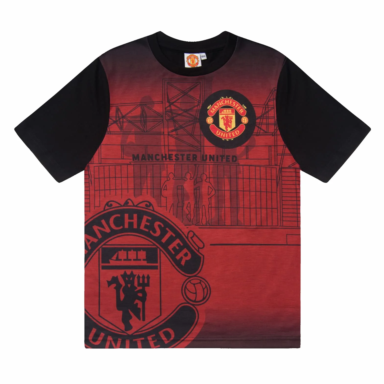 Manchester United F.C. - Krótka piżama chłopięca - na prezent - oficjalne gadżety i akcesoria piłkarskie