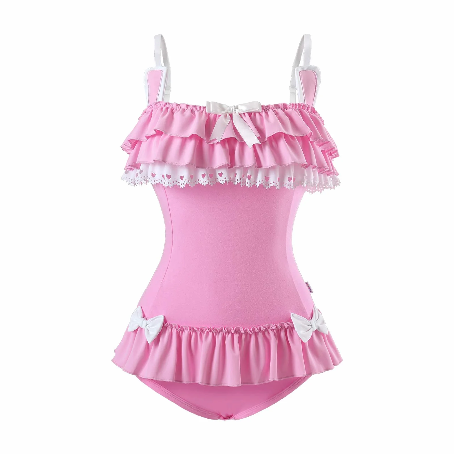 LittleForBig Bawełniany Fancy Kitty/Bunny śpioszki Onesie Piżama teddy lingerie Jednoczęściowa babydoll Bodysuit