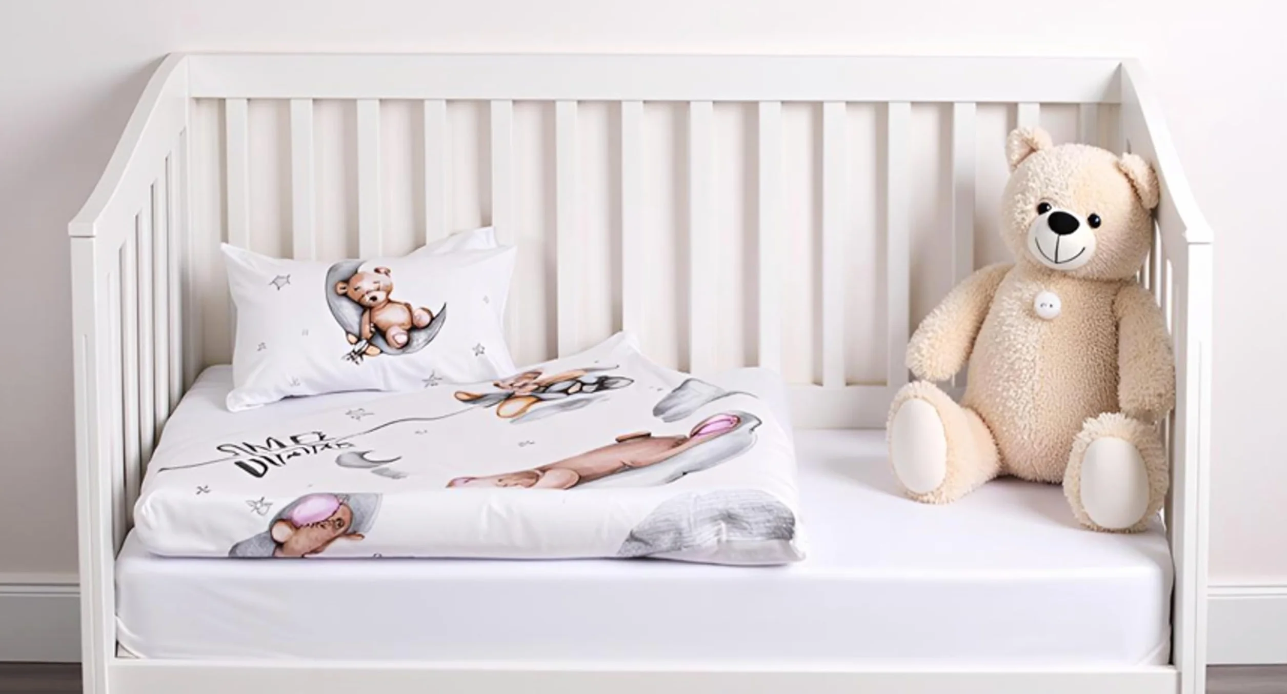 Theonoi Komplet pościeli dziecięcej dla małych dzieci, komplet pościeli do łóżeczka dziecięcego, poszwa na kołdrę 100 x 135 i poszewka na poduszkę 40 x 60 cm, z bawełny Öko-Tex Standard dla chłopców i