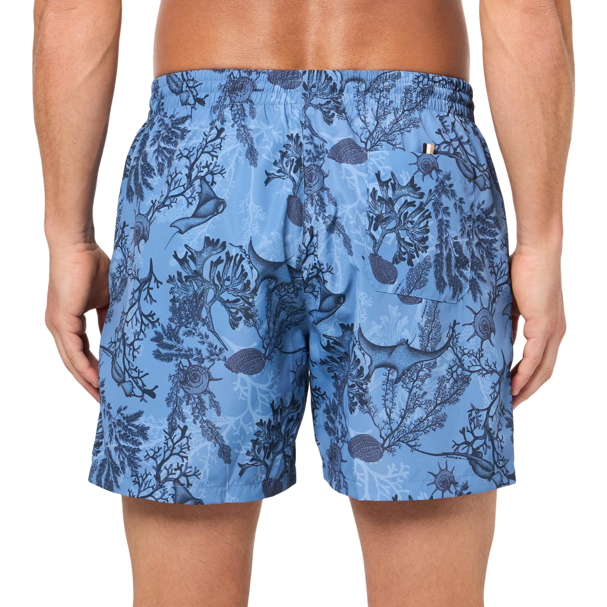 BOSS Spodenki kąpielowe Mężczyźni Tropical Print Swim Trunks