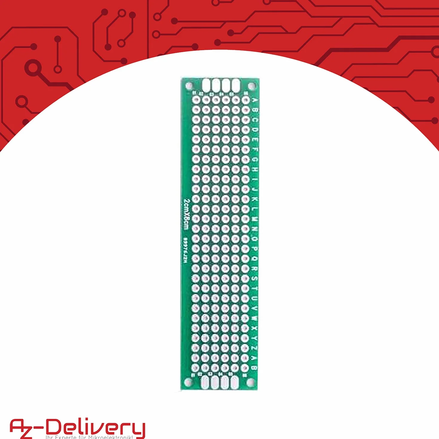 AZDelivery Zestaw 16 x PCB Board breadboard płytka drukowana kompatybilny z Arduino wraz z e-bookiem!