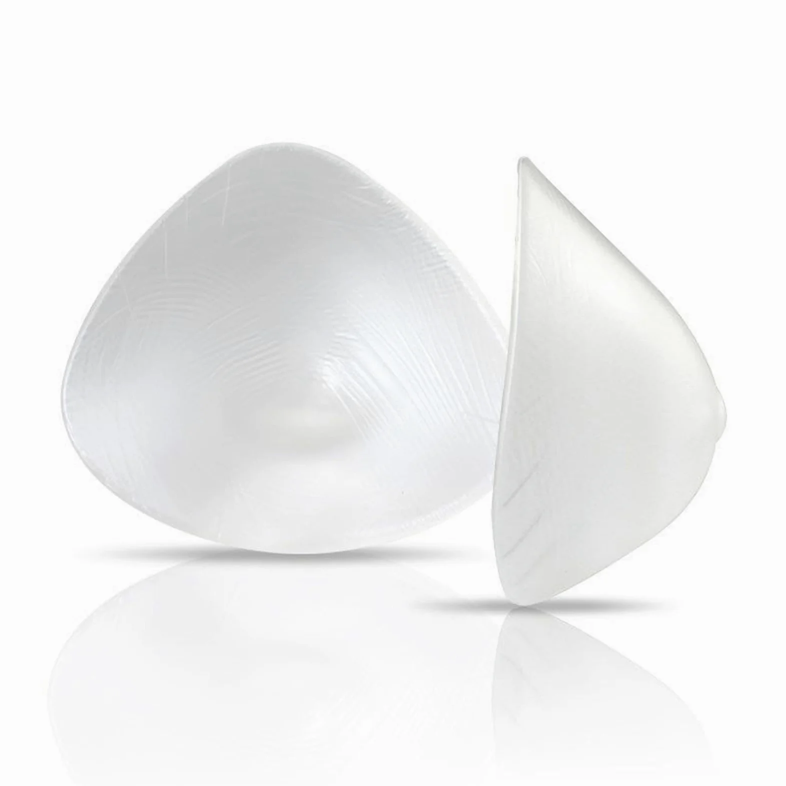 Transparent,DD~cup 800g/pair,OSEMISS 1 para miękkich przezroczystych silikonowych form piersi, samoprzylepne trójkątne wkładki wzmacniające biustonosz do kostiumu kąpielowego bikini