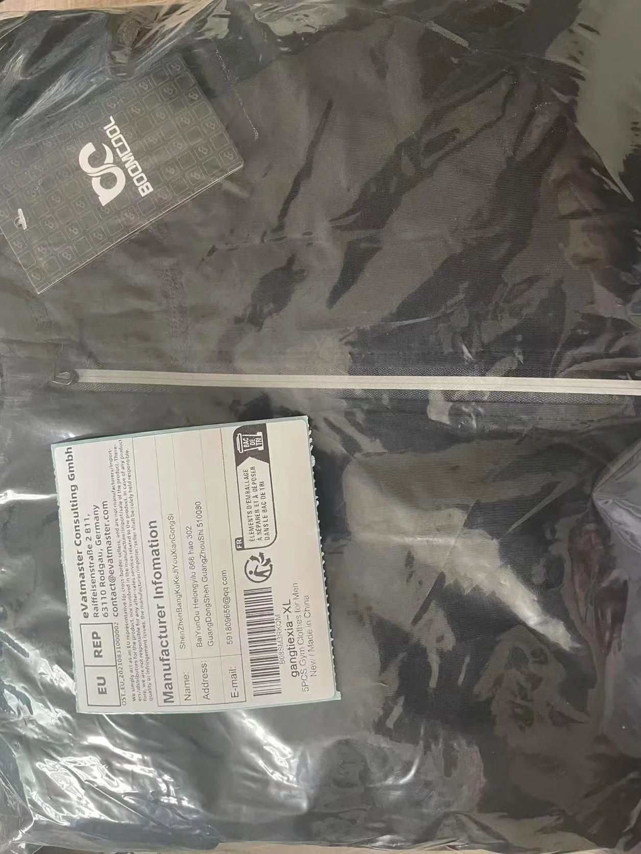 BOOMCOOL 5 szt. ubrania na siłownię męskie zestawy dresowe, odzież do biegania, koszulki kompresyjne, rękawy, topy, kurtki, długie garnitury, legginsy, szorty, odzież sportowa do uprawiania sportu,