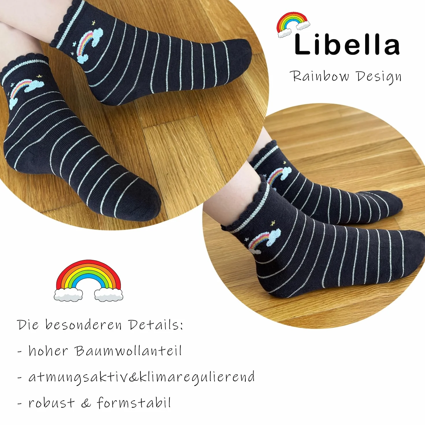 L&K-II 10 par skarpetek dziecięcych dziewczęcych skarpety do sneakersów bawełna wielokolorowe wiosna jesień 2823