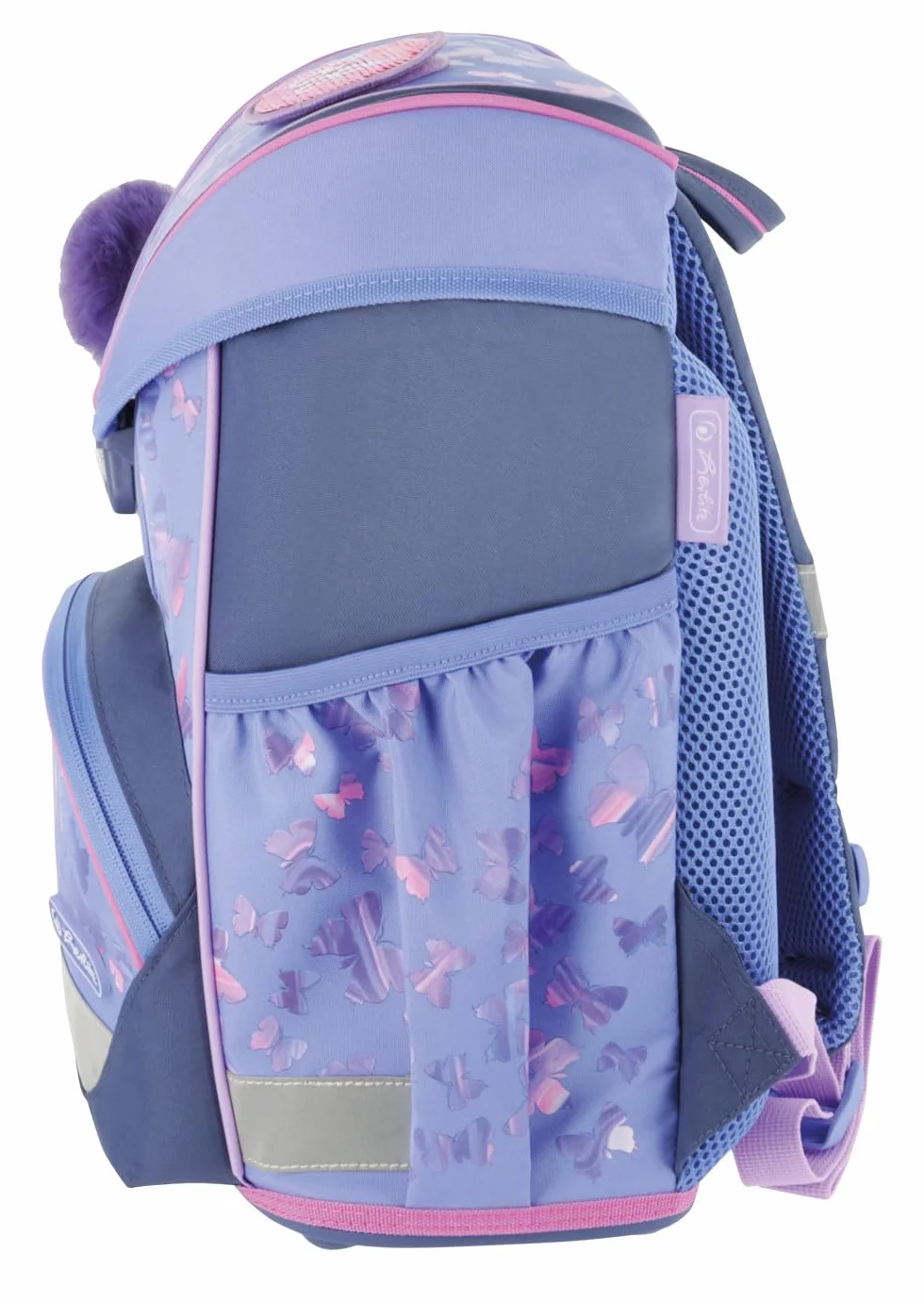 Herlitz Tornister Ultralight Dziecięc Butterfly Paradise z wyposażeniem | Plecak Szkolny jednokomorowy | Organizer Dla Ucznia Dzieci | Sztywne Plecy | Wytrzymały 15l 800g