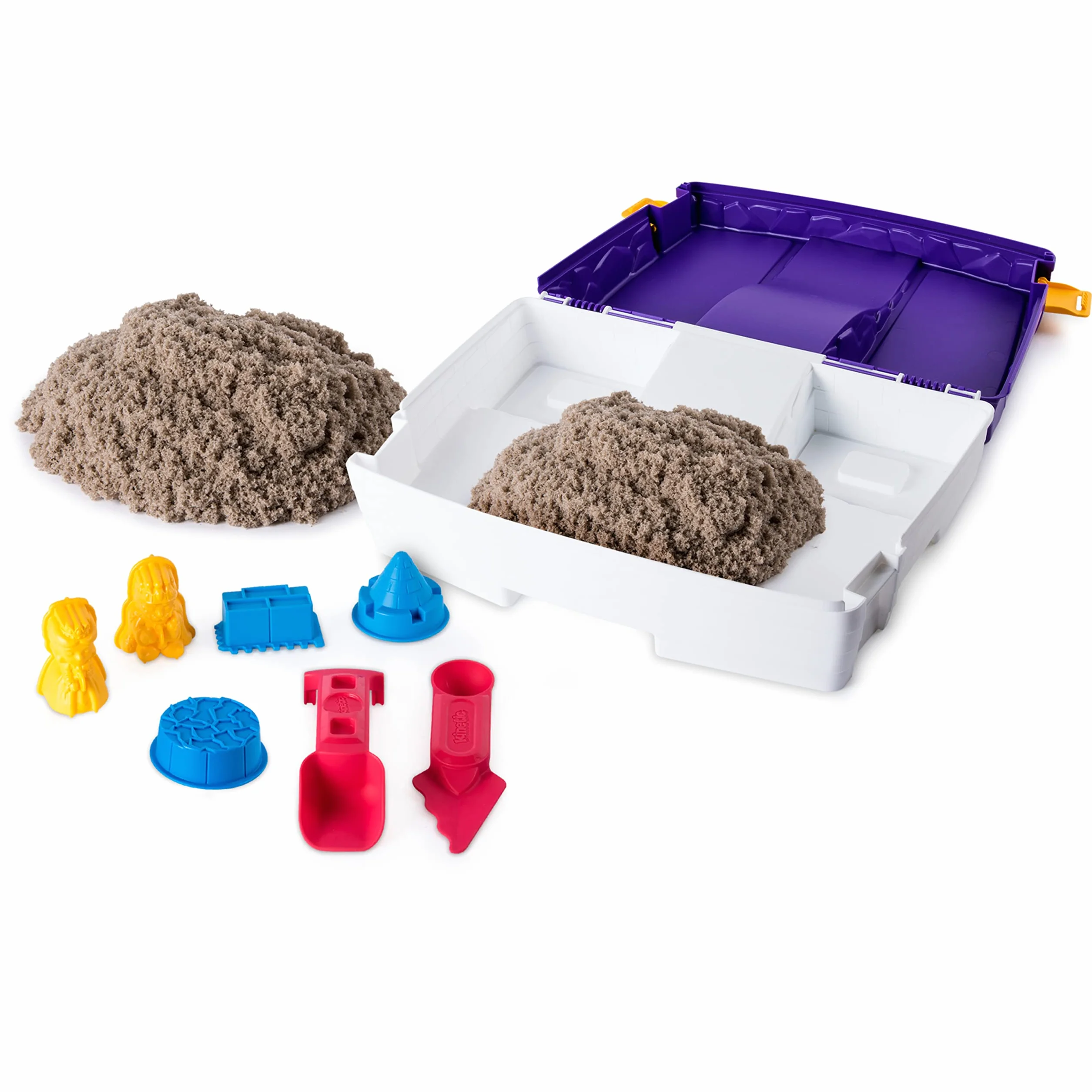 Kinetic Sand, Walizka z piaskiem kinetycznym i akcesoriami, dla dzieci od 3 lat