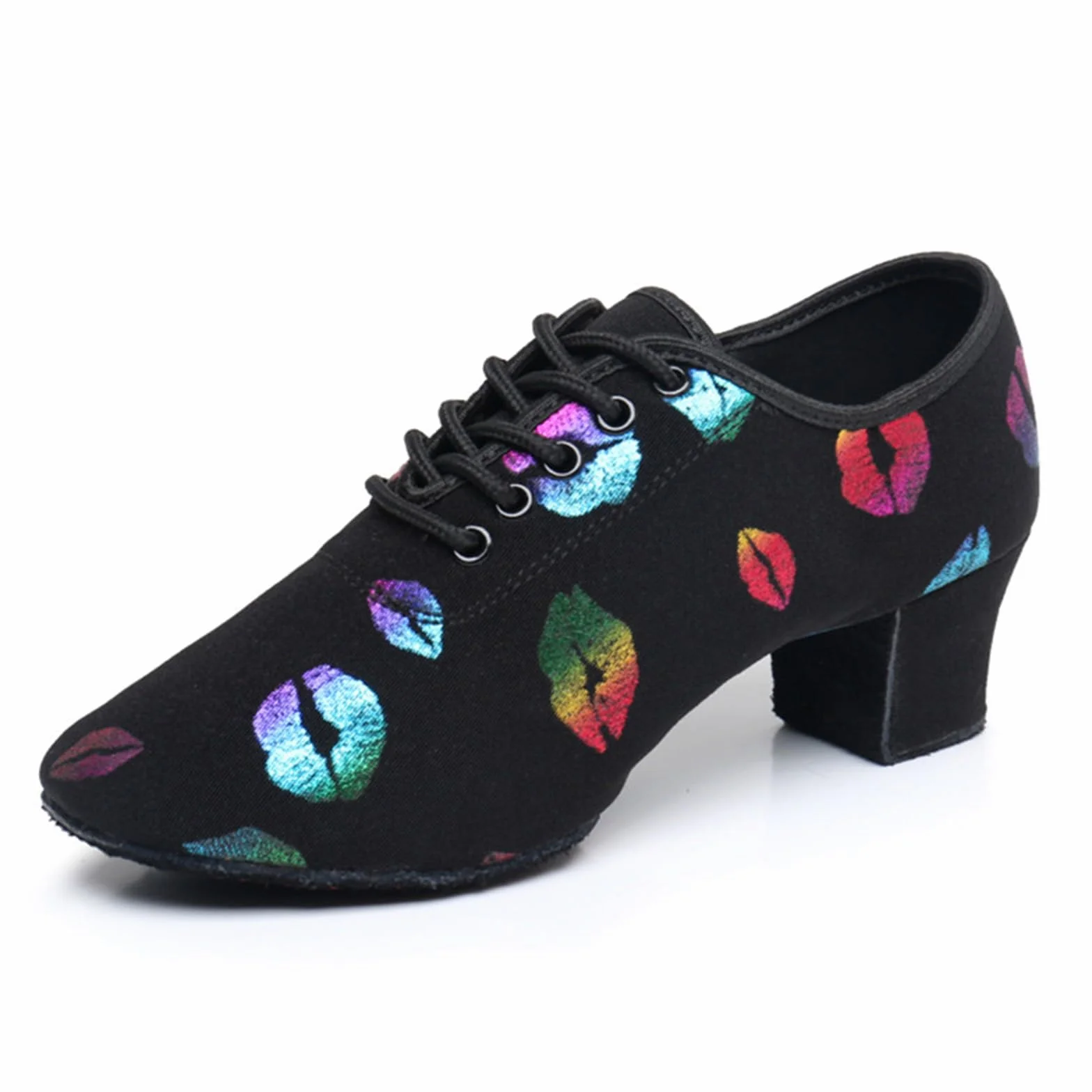 Inlefen Damskie buty do tańca latynoamerykańskiego dziewczyny Tango Sasha Jazz Taniec nowoczesne buty do tańca damskie buty do tańca 5 cm Oxford Cloth profesjonalne buty do tańca