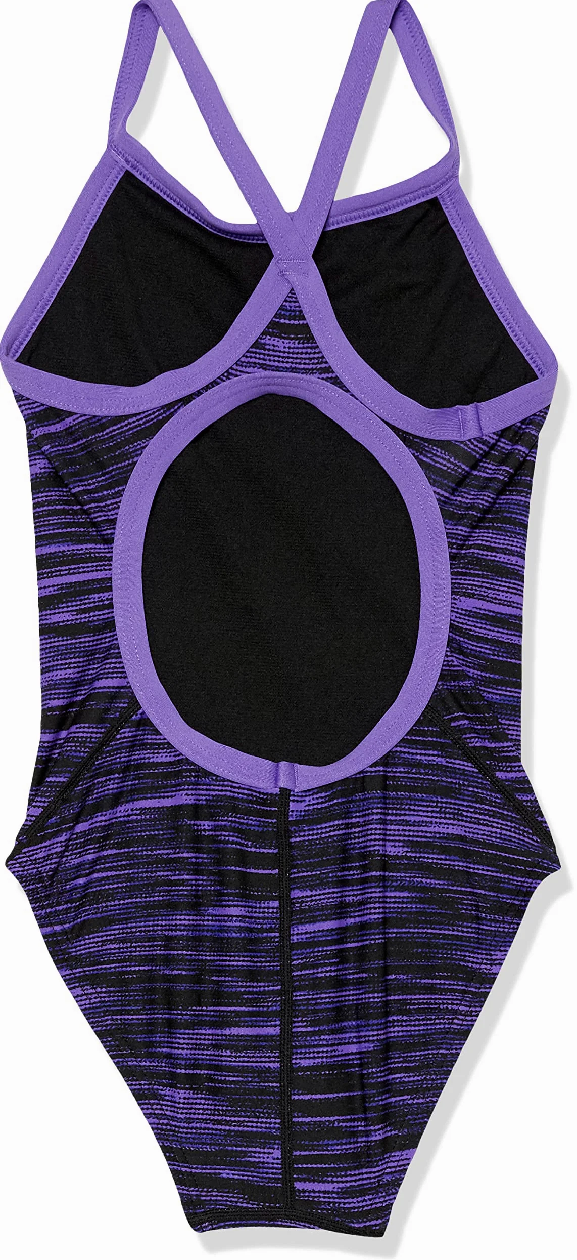 TYR Dziewczęcy kostium kąpielowy Durafast Elite Diamondfit, fioletowy, 22, fioletowy