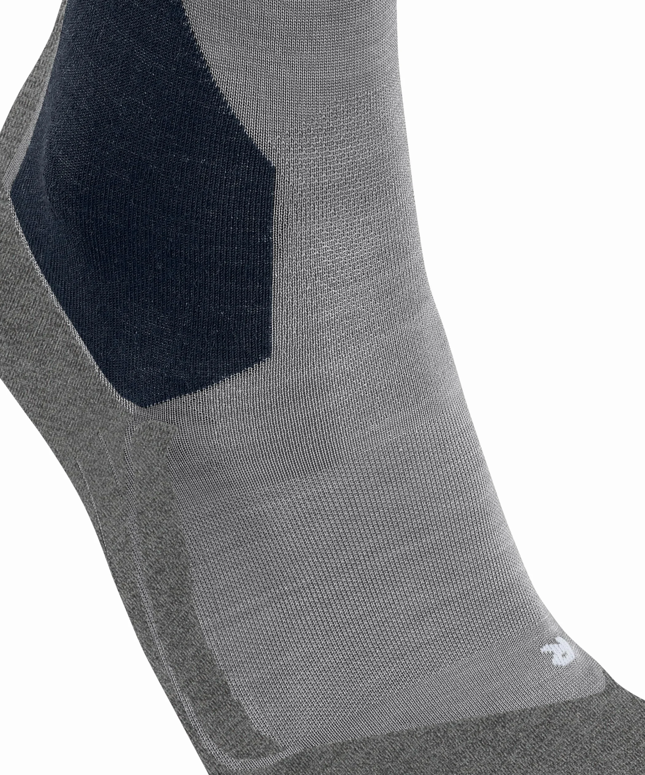 FALKE Kobiety Skarpety narciarskie SK6 Pro W Kh Wełniany materiał funkcjonalny Lyocell ciepłe supercienkie1 Para, Szary Mid Grey Melange 3539, 39-40