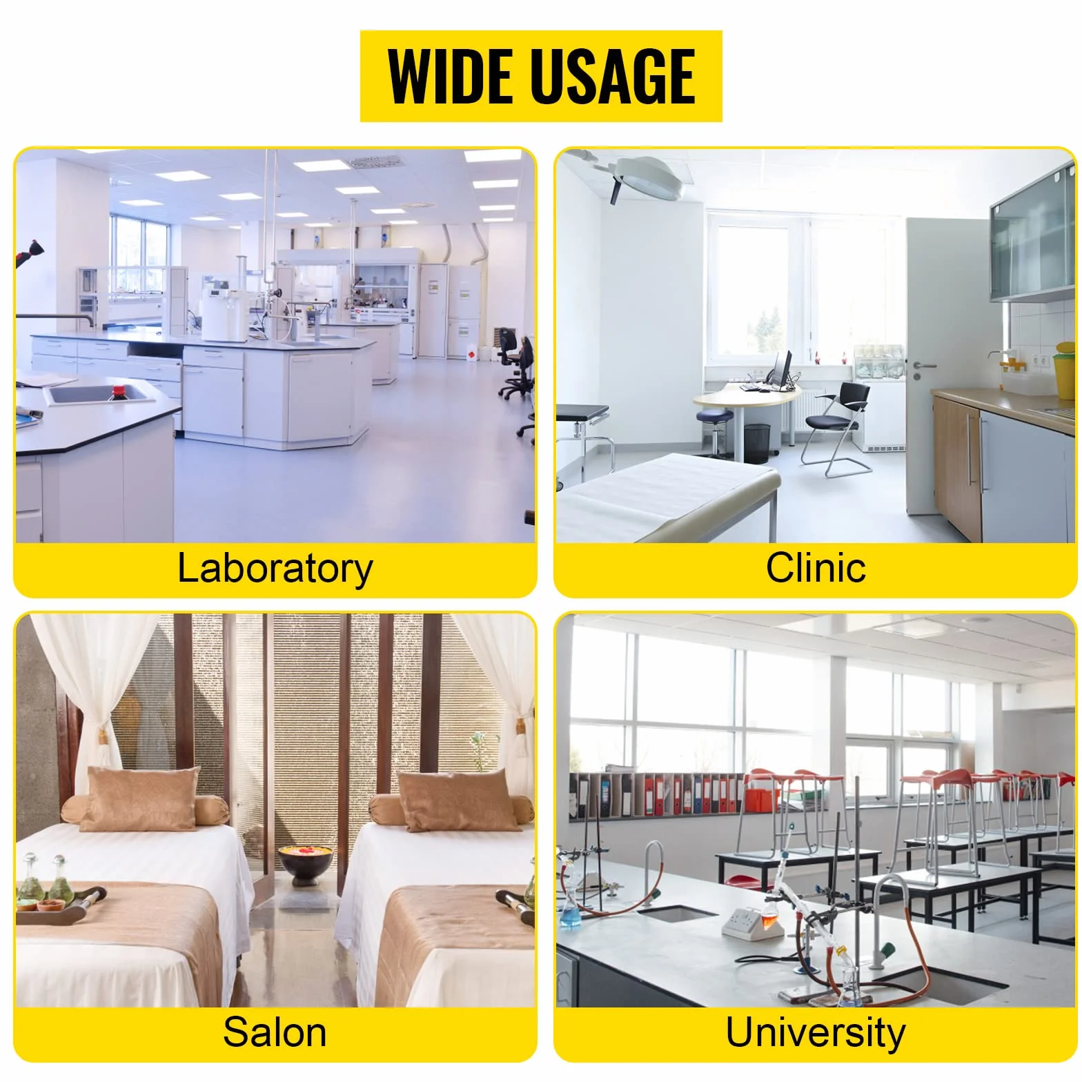 VEVOR Profesjonalny wózek laboratoryjny,2 warstwy wózek medyczny ze stali nierdzewnej, z 4 koła 360 ° 2 hamulce,dla szpitala, apteki i estetyki, warsztaty, salon piękności, centrum badawcze