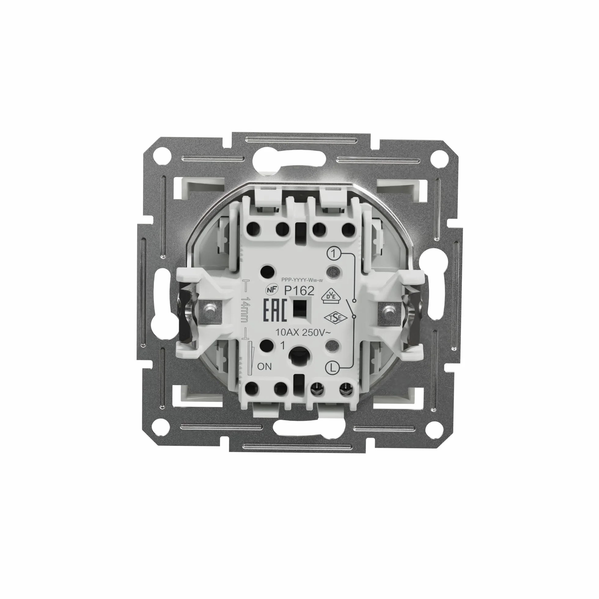 Schneider Electric Asfora EPH0170121D włącznik/wyłącznik 10 AX - 250 V, podtynkowy, zaciski śrubowe, biały