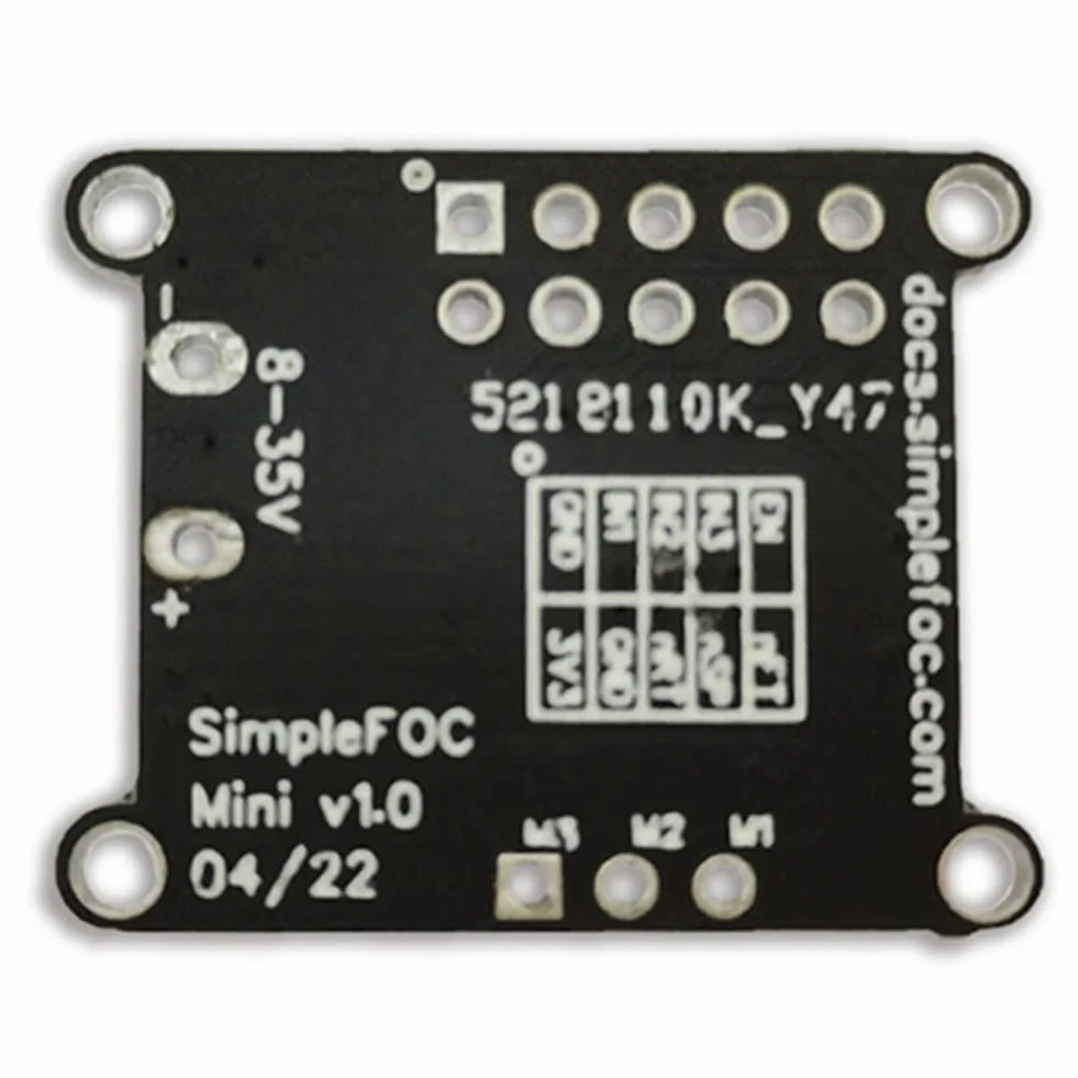 TsoLay SimpleFOC mini płyta sterownika do bezszczotkowego silnika prądu stałego, sterownik sterowania FOC, moduł sterujący SVPWM, moduł sterownika, trwała, łatwa instalacja