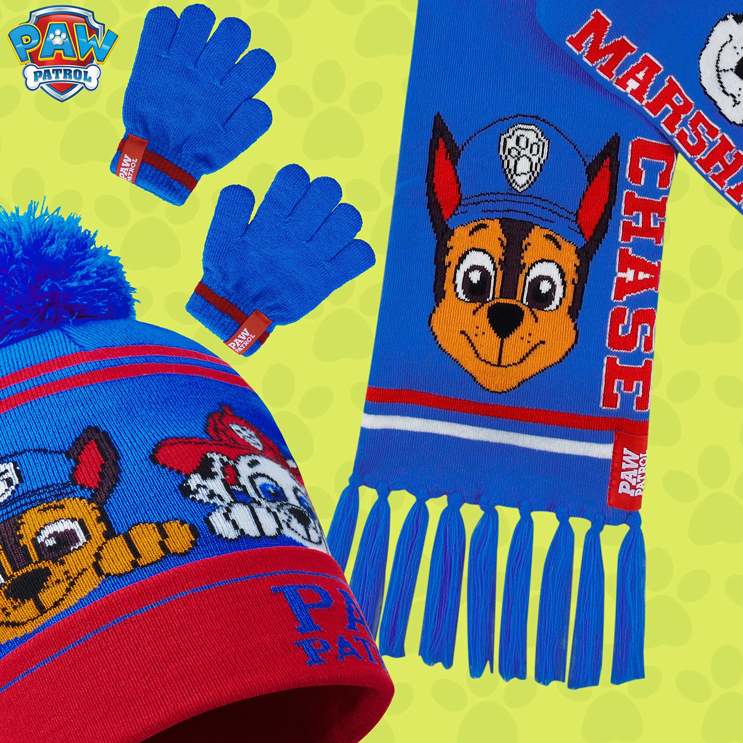 PAW PATROL Chłopięcy zestaw akcesoriów zimowych
