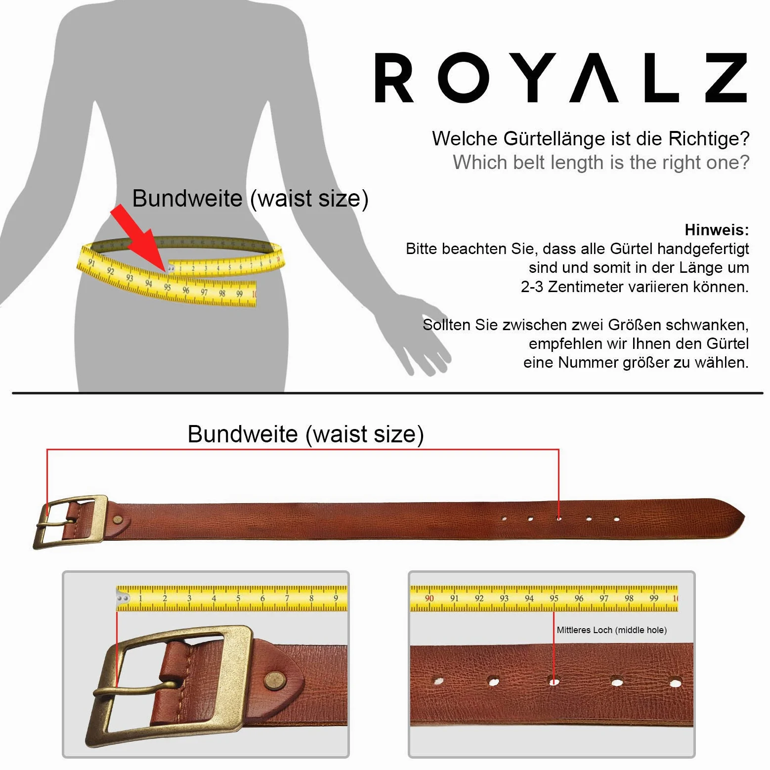 ROYALZ Pasek skórzany w stylu vintage, damski do dżinsów, garnituru, spodni damskich, 4 mm, gruby, skóra pełna, 38 mm, pasek damski