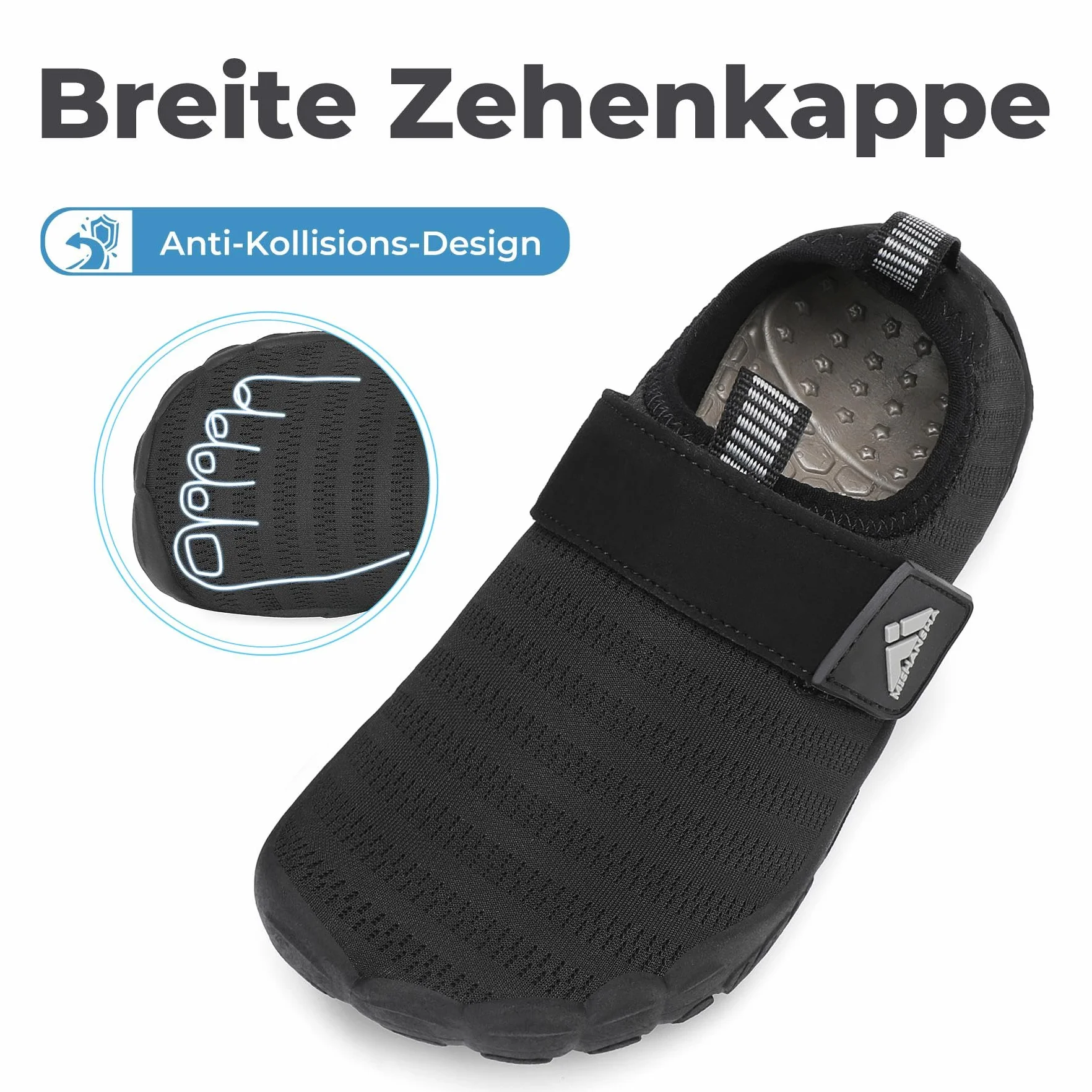Mishansha Dziecięce buty kąpielowe, szybkoschnące, dla dziewcząt, chłopców, buty do chodzenia boso, oddychające, antypoślizgowe, rozm. 24-35