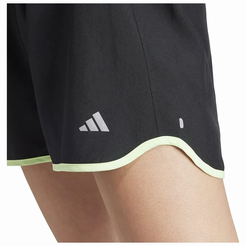 adidas Damskie szorty Run It, L 10 cm czarne, Czarny, L
