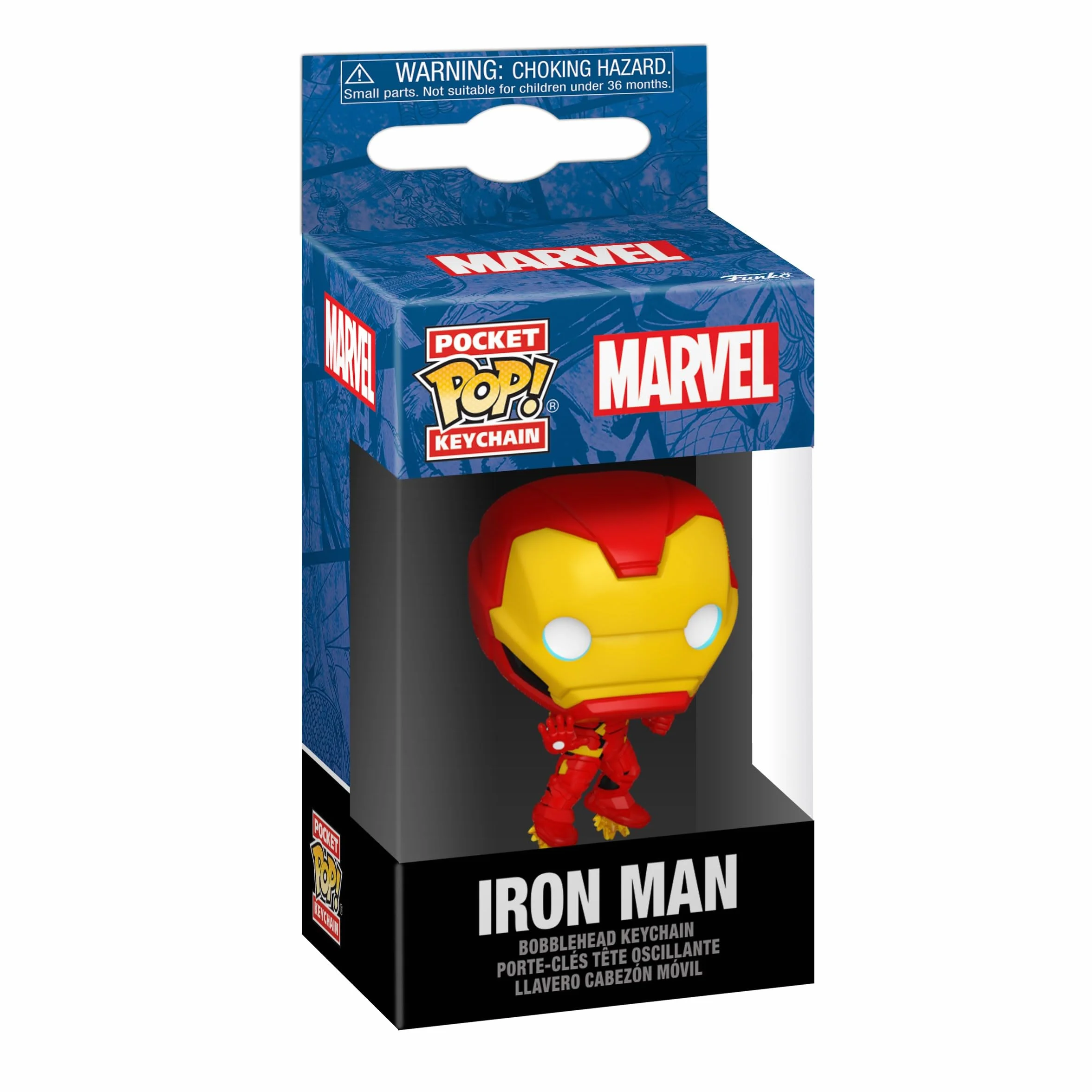 Funko POP! Keychain: Marvel NC - Iron Man - Marvel Comics Novelty Keyring - kolekcjonerska mini figurka - wypełniacz do pończoch - pomysł na prezent - oficjalny towar - fani komiksów
