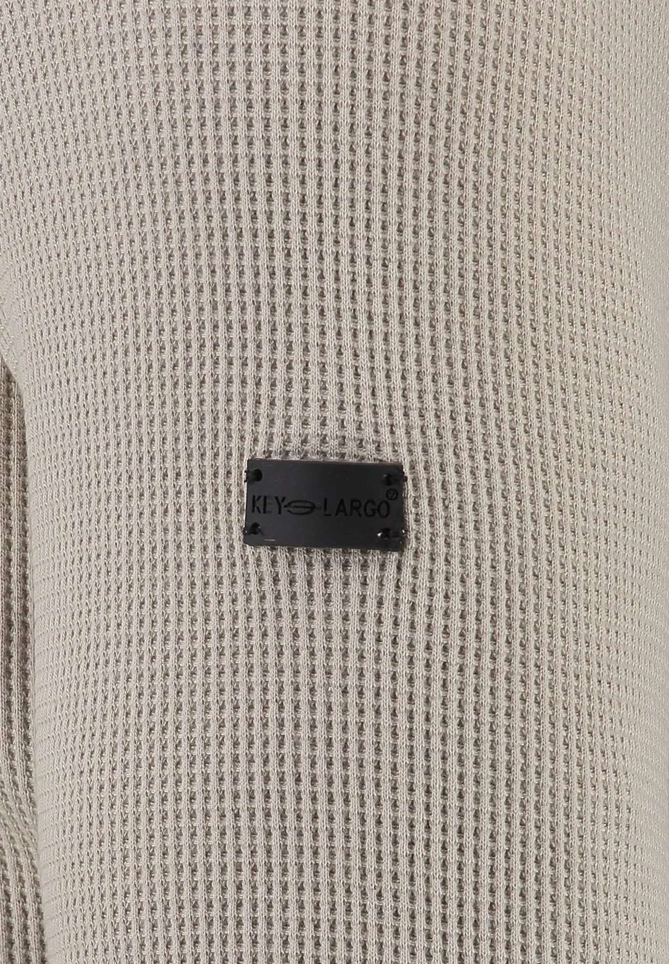 KEY LARGO Męska bluza Sandro Button, Dove Grey (1123), XXL