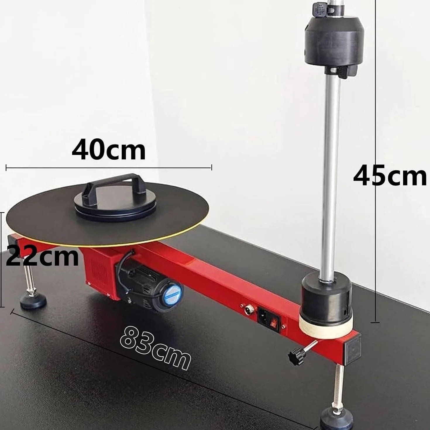 Electric Stretch Film Wrapping Machine Bench,Turntable Diameter Double Shaft Electric Film Wrapping Machine for Pallet Packing Industrial Stretch Film Wrapper Semi-Automatic