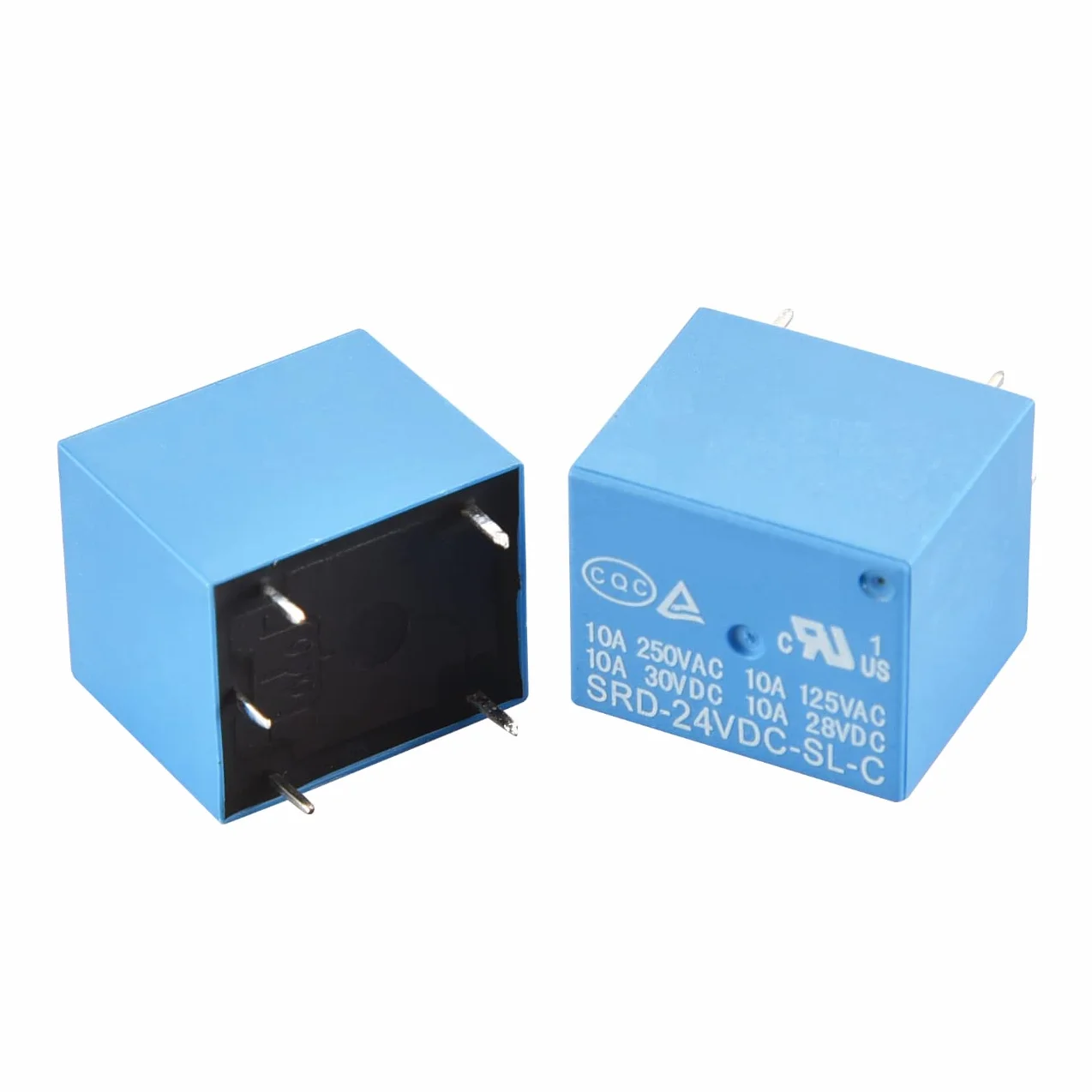 Heschen PC-Rele, SRD-24VDC-SL-C, cewka DC24V, SPDT, 10A 250VAC, 5-biegunowe terminale, 2 sztuki