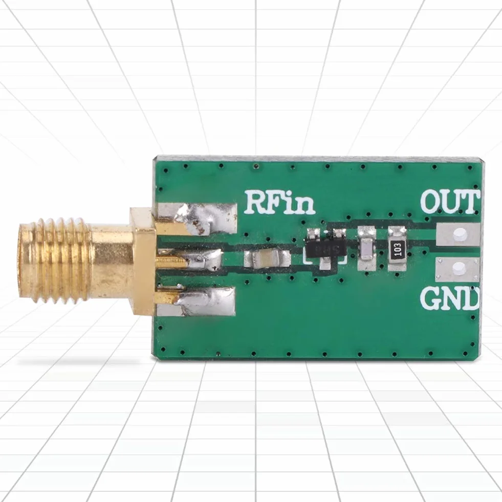 Moduł Detektora RF, moduł Detektora RF, Miernik Mocy RF Logarytmiczny Detektor Testujący AM 0,1-3200 MHz Wysoka czułość, Logarytmiczny