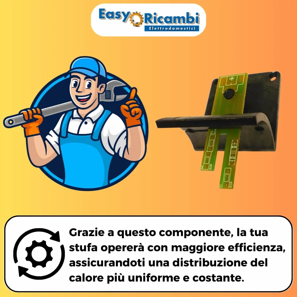 Easyricambi - Debimetr pieca na pellet, czujnik przepływu powietrza model LINX do Edilkamin 232770 295550, wymiary 45 x 28 x 7 mm (zamiennik wspornika czarnego)