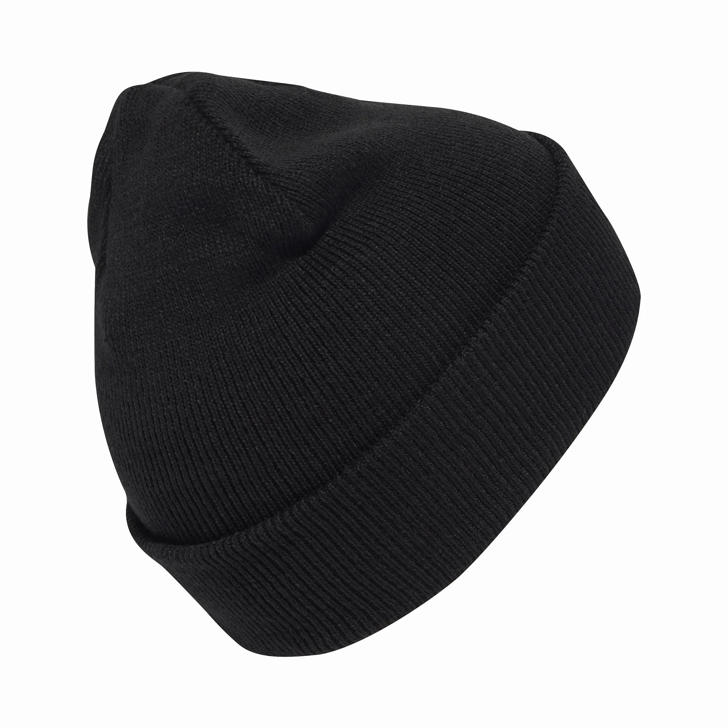 adidas Uniseks New Logo Beanie Cuff Hat, Black/White, XXS-XS