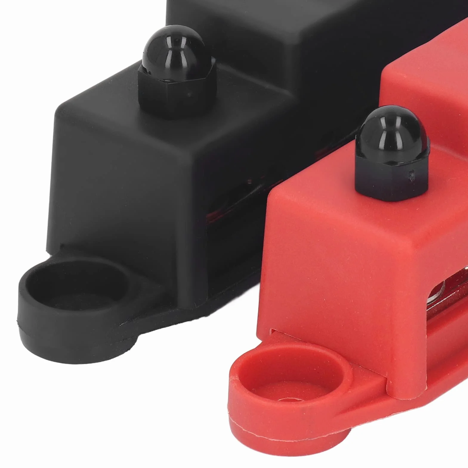 Blok Zacisków Szynowych M8 Heavy Duty 4 Terminal Blok Dystrybucji Zasilania DC48V 250A 2 szt. Konstrukcja Modułu Szyna Zbiorcza Box