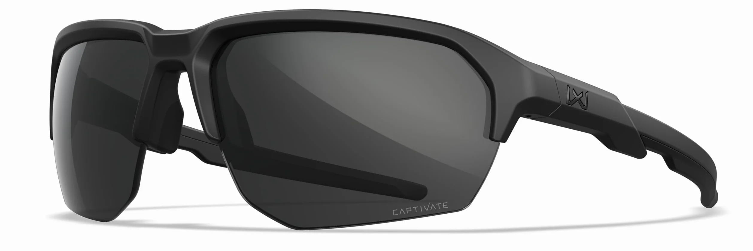 Wiley X JAKL Okulary przeciwsłoneczne z oceną balistyczną, okulary ochronne dla mężczyzn i kobiet, ochrona oczu UV do fotografowania i na zewnątrz (matowa czarna ramka z niespolaryzowanymi szarymi