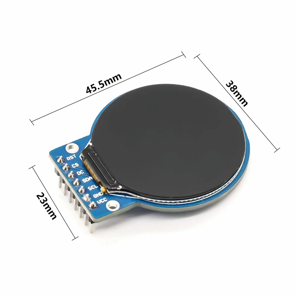 2 SZTUK 1,28 calowy wyświetlacz LCD TFT dla Arduino RGB IPS kolorowy ekran SPI goły okrągły ekran -GC9A01