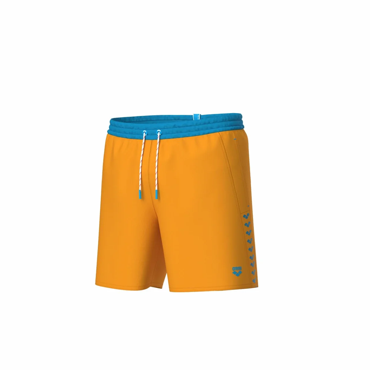 ARENA Męskie spodenki plażowe w paski męskie, Parrot-Turquoise, L