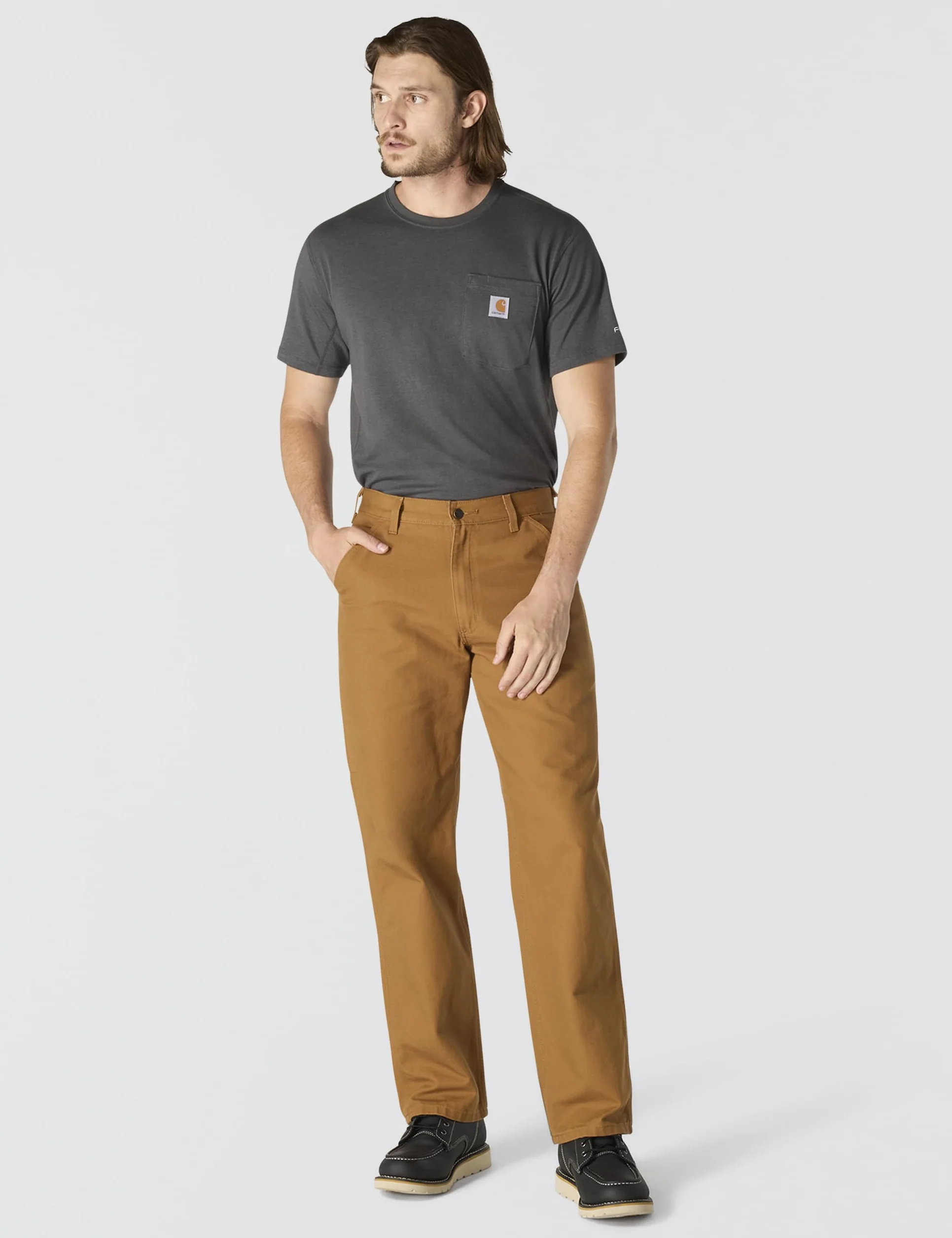 Carhartt Spodnie ogrodniczki Washed Duck Work Mężczyźni Dungaree